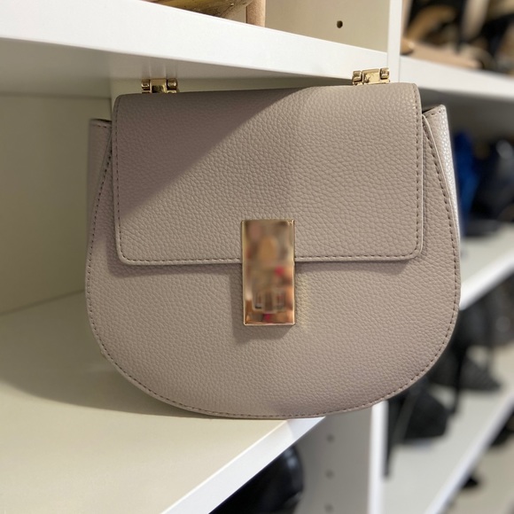 Express Handbags - Express pleather crossbody with gold hardware